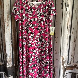 LulaRoe Carly medium Mickey Mouse hi-low dress